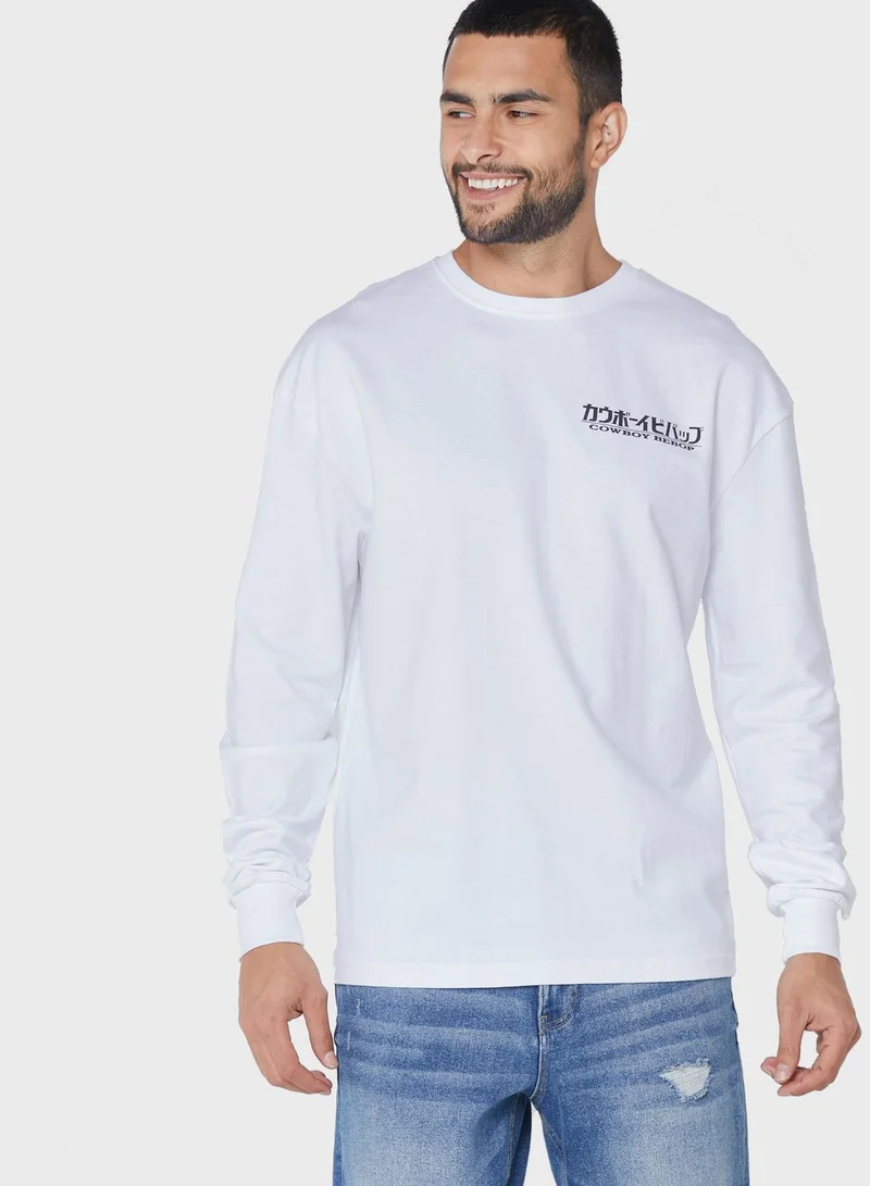 Cowboy Bebop Cowboy Bebop Drop Shoulder Sweatshirt