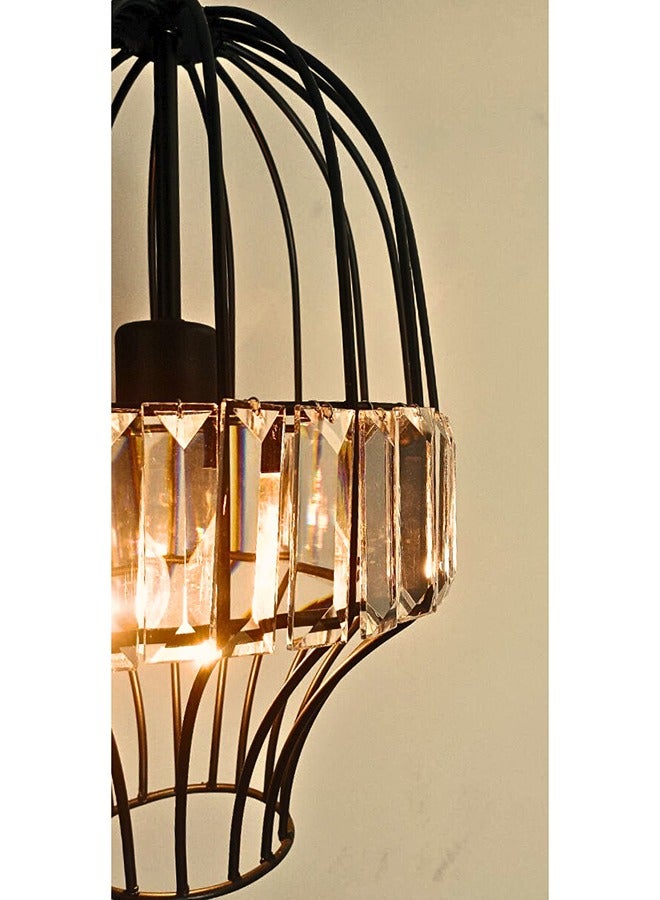 Cluc Crystals Cage   Pendant Light  - Black (Large) - Image 4