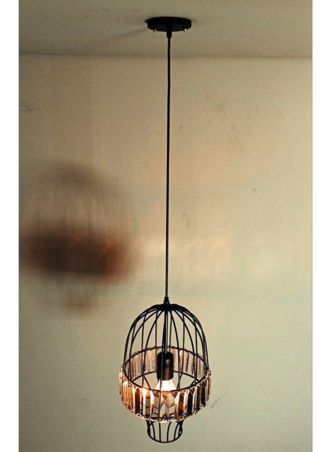 Cluc Crystals Cage   Pendant Light  - Black (Large) - Image 5