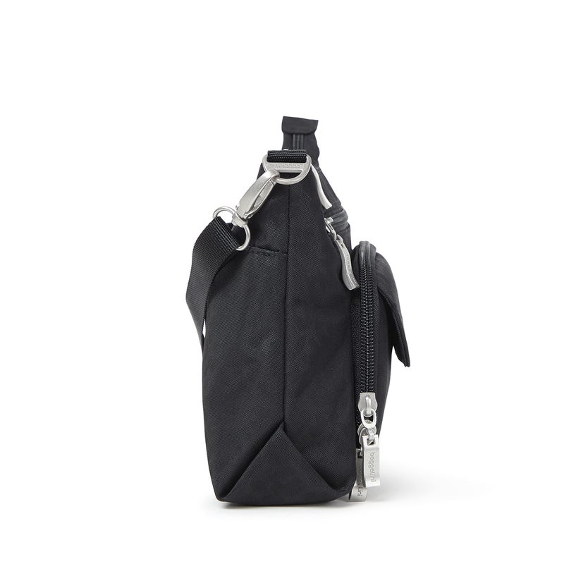 Baggallini حقيبة باغاليني النسائية الأصلية اليومية مع محفظة RFID مدمجة، نمط الفهد الأسود، مقاس واحد أمريكي - Image 3