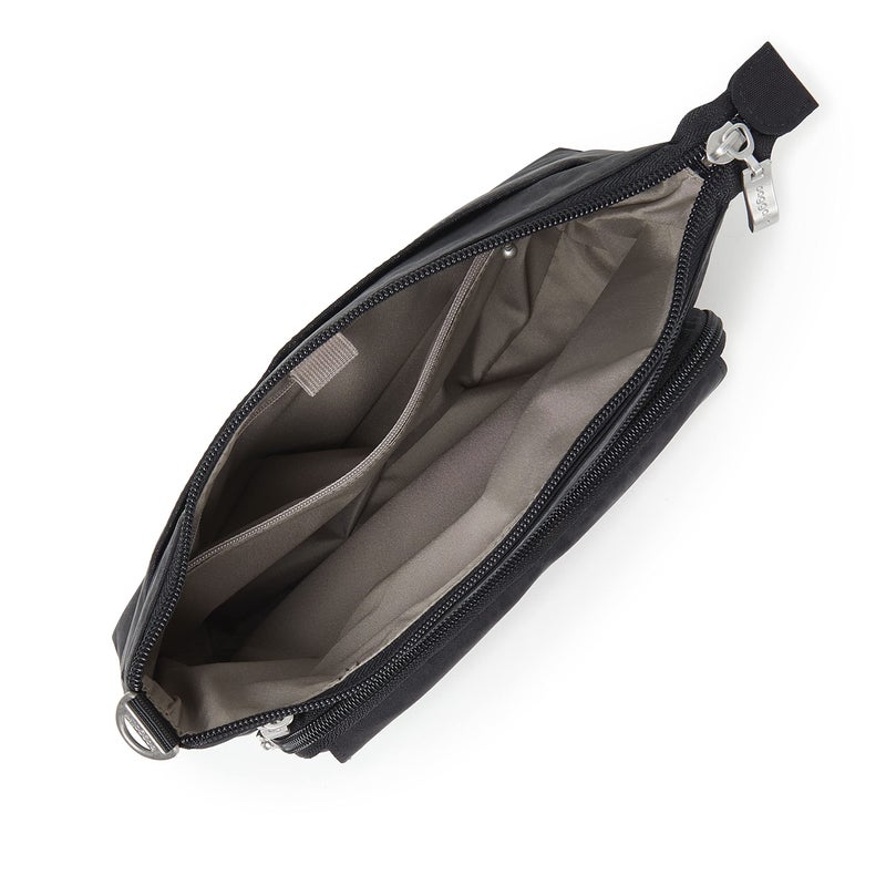 Baggallini حقيبة باغاليني النسائية الأصلية اليومية مع محفظة RFID مدمجة، نمط الفهد الأسود، مقاس واحد أمريكي - Image 4