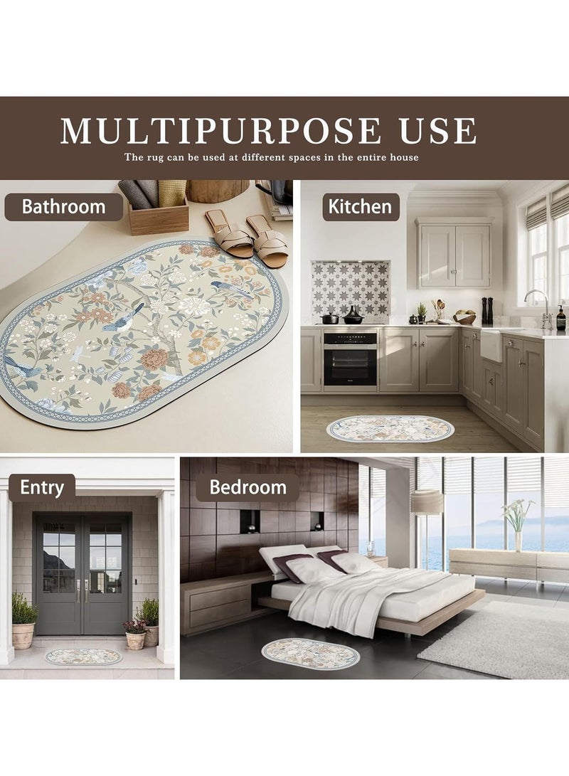 Alruht 2-Pack Non-Slip Bath Mats, 60x40cm Quick Drying and Highly Absorbent Bathroom Mats, Durable & Machine Washable for Shower Tub and Toilet - Image 5