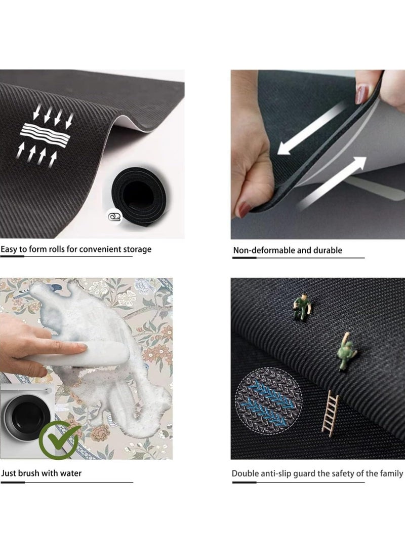 Alruht 2-Pack Non-Slip Bath Mats, 60x40cm Quick Drying and Highly Absorbent Bathroom Mats, Durable & Machine Washable for Shower Tub and Toilet - Image 4