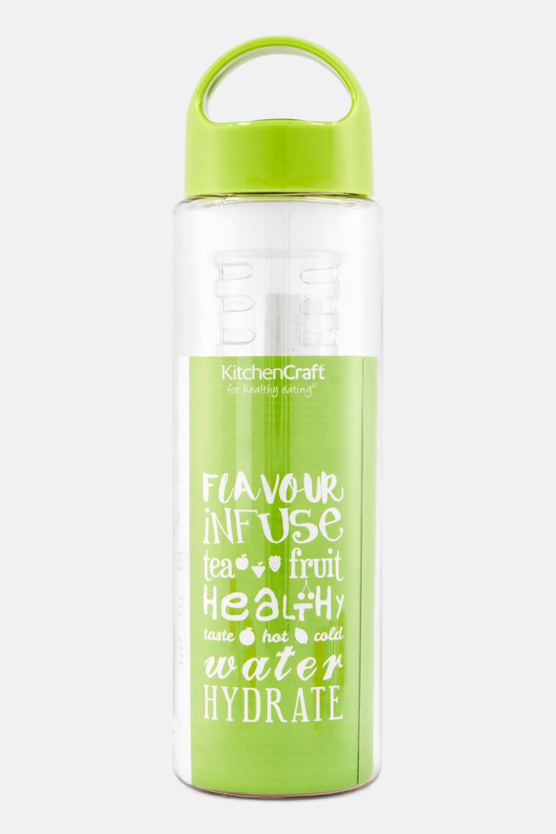 KitchenCraft Plastic Plain Infuser Water Bottle 500 ml, Transparent - Image 2