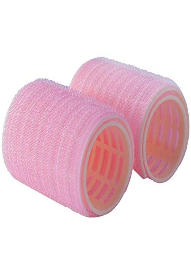 Aeyistry 2 Pcs Bangs Hair Curlers Roller Hair Styling Tools DIY Curly Hairstyle(Pink) - Image 1