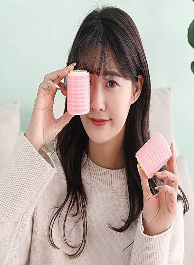Aeyistry 2 Pcs Bangs Hair Curlers Roller Hair Styling Tools DIY Curly Hairstyle(Pink) - Image 4