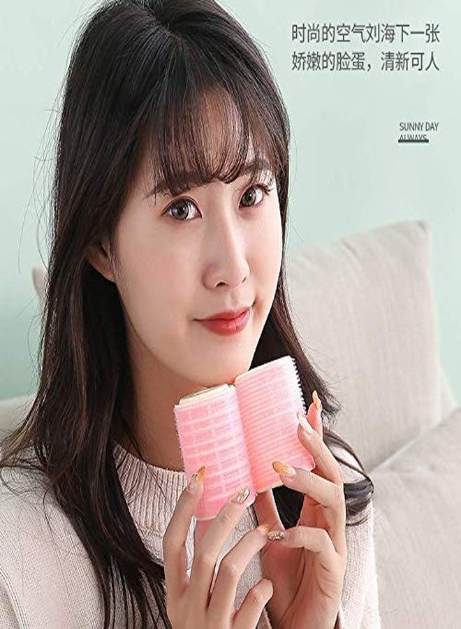 Aeyistry 2 Pcs Bangs Hair Curlers Roller Hair Styling Tools DIY Curly Hairstyle(Pink) - Image 3