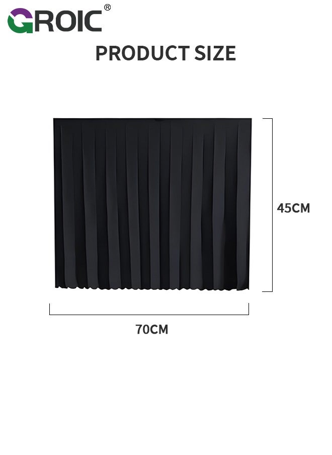 GROIC - Car Window Shades,2 Pcs Car Curtains Window Covers Interior Full Priavcy Protection, Car Rear Window Sun Shades,Privacy Magnetic Black Covers Car Curtains,Car Interior - Image 1