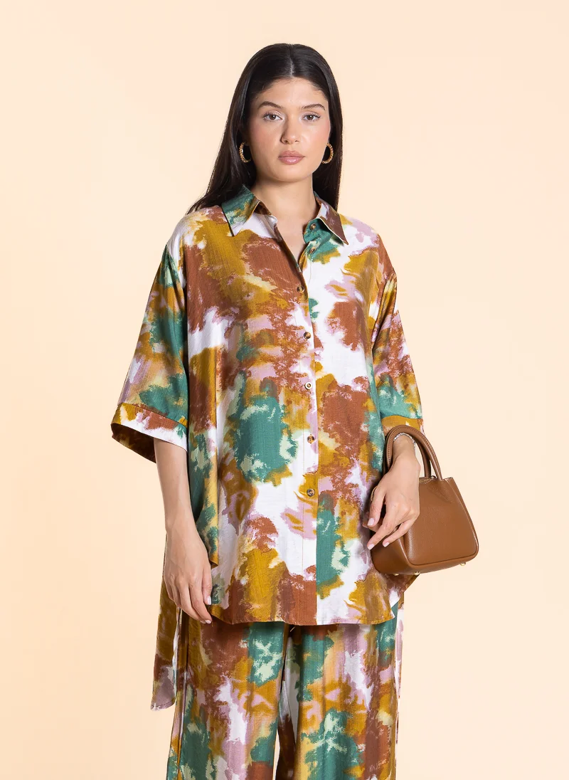 شايبس ABSTRACT PRINT COMFORT TOP SET