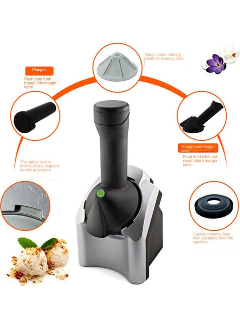 Ice Cream Maker,Electric Fruit Sorbet Machine Maker,For Ice Cream,Desserts,Gelato Smoothie