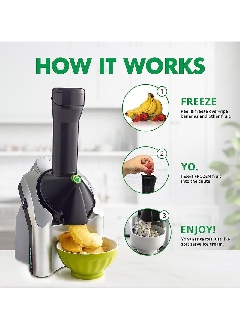 Ice Cream Maker,Electric Fruit Sorbet Machine Maker,For Ice Cream,Desserts,Gelato Smoothie