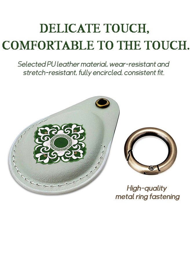 جراب جلدي ل AirTag ، غطاء حافظة واقية AirTag مع حلقة سلسلة مفاتيح ، حامل AirTag - Image 4