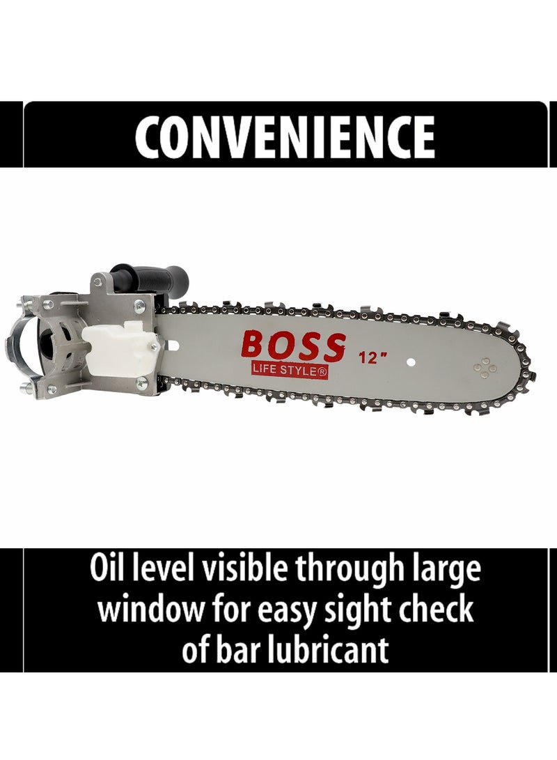 BONAI 12 Inch Electric Drill Modified To Electric Chainsaw Tool Attachment Electric Chainsaws Accessory Practical Modification Tool Set Woodworking Cutting Tool - Image 5