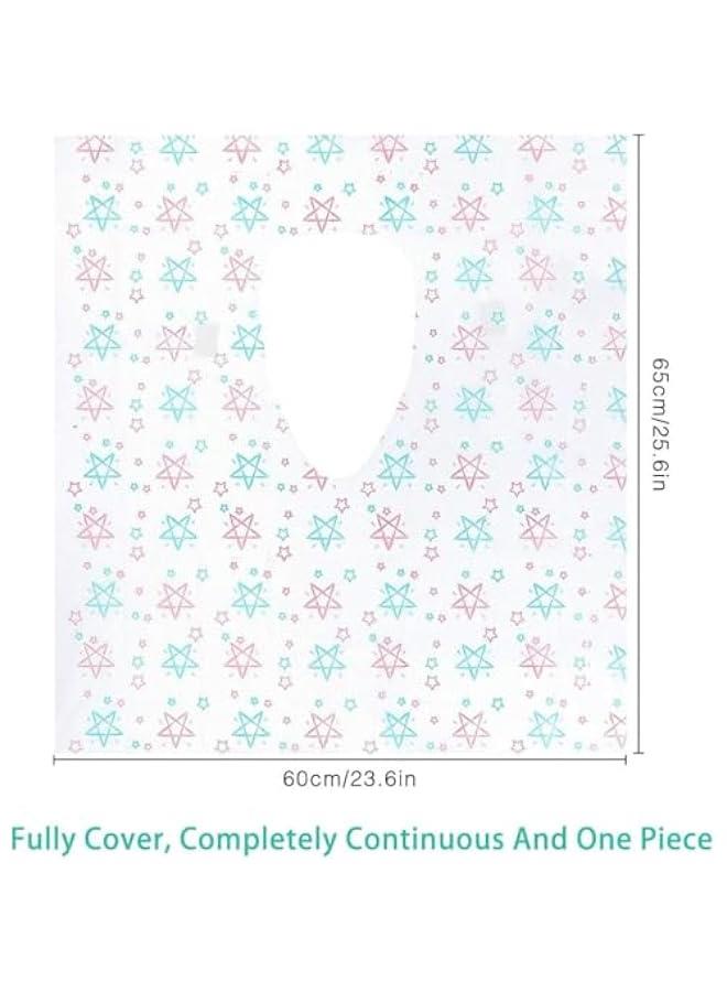 HOOKOR Toilet Seat Covers Disposable - 20 Pack, Waterproof Extra Large Portable Potty Seat Covers, with Stick Tape, for Kids Potty Training, Public Toilet Use (Style 2) - Image 2