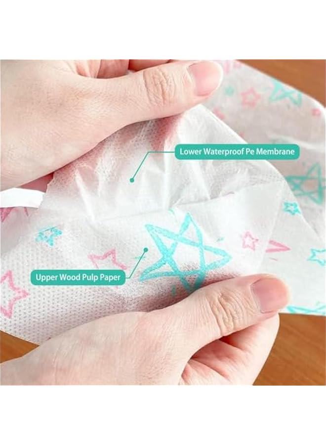 HOOKOR Toilet Seat Covers Disposable - 20 Pack, Waterproof Extra Large Portable Potty Seat Covers, with Stick Tape, for Kids Potty Training, Public Toilet Use (Style 2) - Image 5