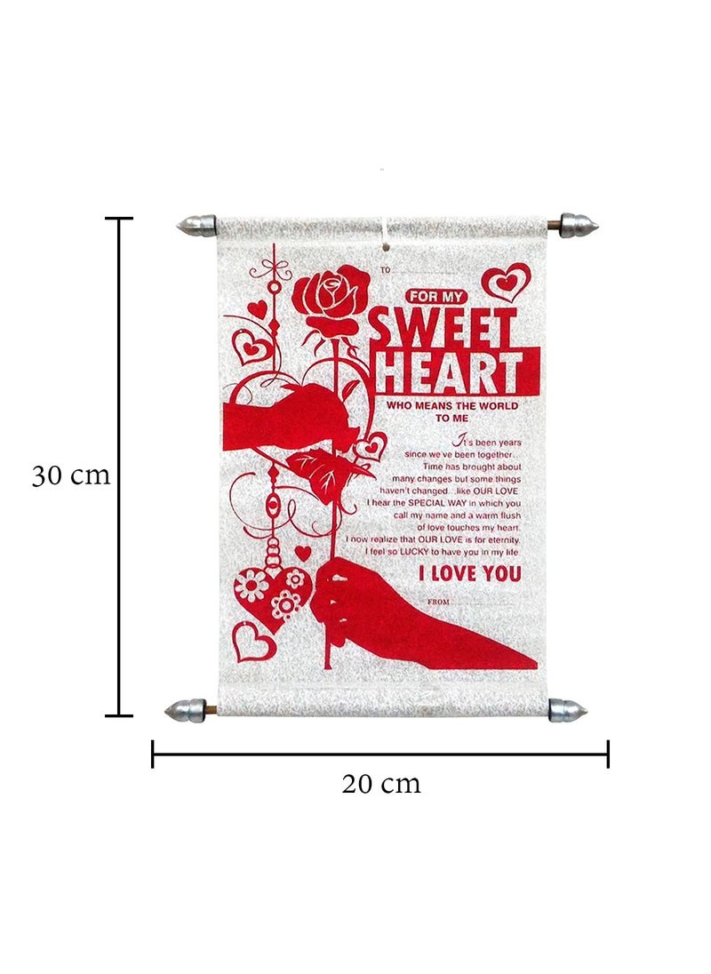 Saugat Traders Saugat Traders Red Rose Flower with Love Message Card Romantic Gift for Girlfriend, Boyfriend, Husband, Wife, Fiancee, Lover on Valentine Day - Rose - Propose Day Gift  - Image 3