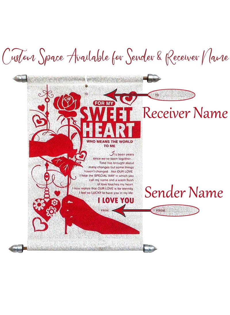 Saugat Traders Saugat Traders Red Rose Flower with Love Message Card Romantic Gift for Girlfriend, Boyfriend, Husband, Wife, Fiancee, Lover on Valentine Day - Rose - Propose Day Gift  - Image 2