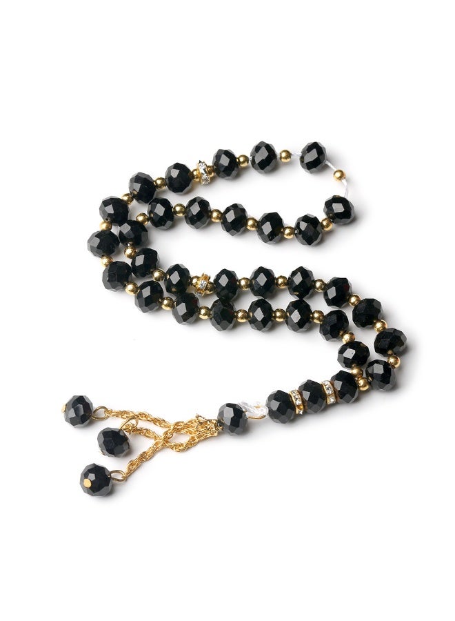 NIBEMINENT 33 Muslim Prayer Beads Black/10mm