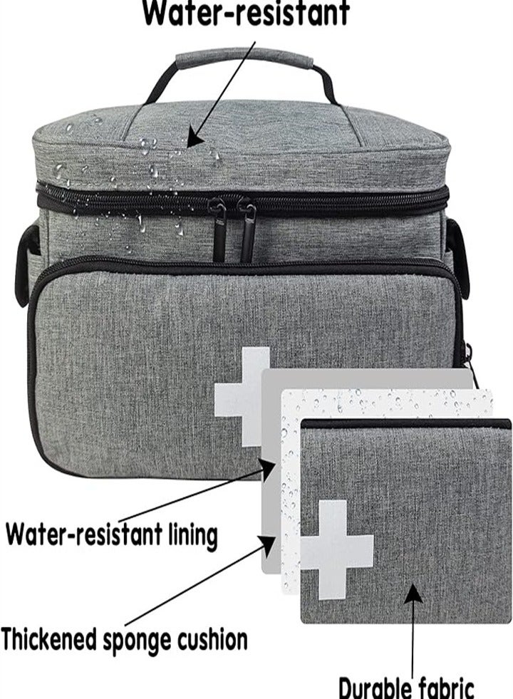 Generic Large capacity medicine box, layered home first aid kit, portable fabric storage bag, waterproof large size, home travel medicine bag - Image 4