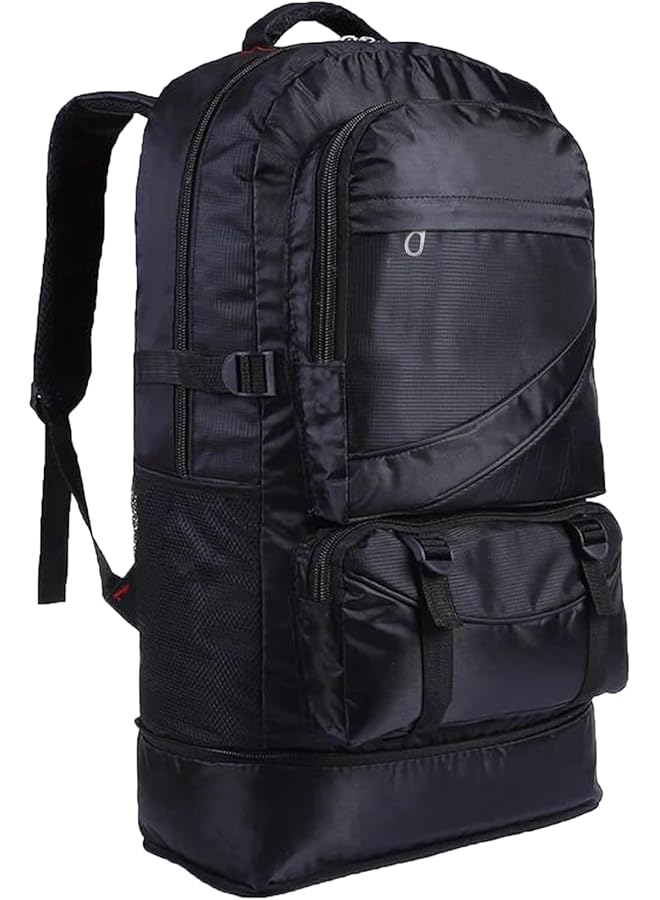 PROMASS 65L Hiking Backpack Large Tactical Backpack For Woman Man Lightweight Travel Backpack Laptop Backpack For Climbing Camping Sport Outdoor (Black) - Image 1