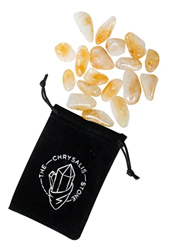 The Chrysalis Stone | Tumbled Stones | Citrine | 0.75" - 1.25" | 1 Pc | Crystals and Healing stones, Spiritual Gifts for Women, Reiki, Chakra, Witchcraft, Yoga, Meditation Accessories - Image 3