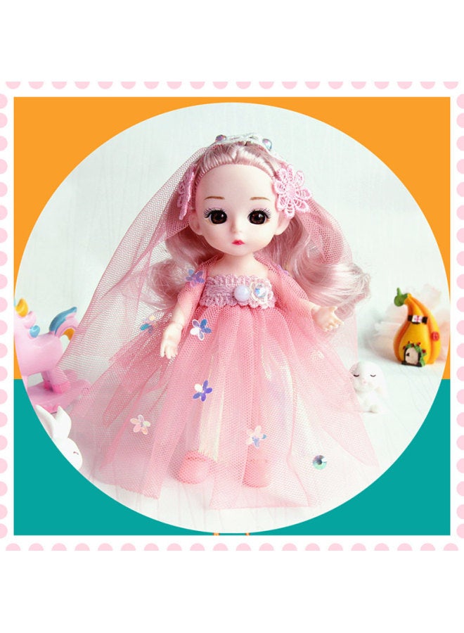 Doll Toy 16cm Joint Doll Girl Gift Children's Gift Direct Sale-Color:Yellow Yarn (single Bag) - Image 4