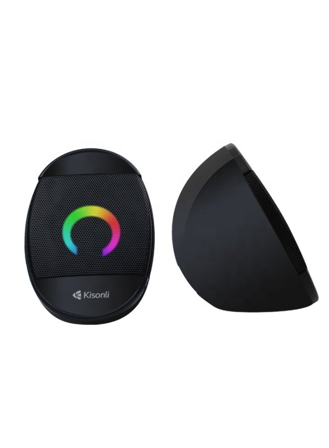 Kisonli Electronic Speakers 2.0 USB Computer Desktop Wired Speaker Accessories - Image 3