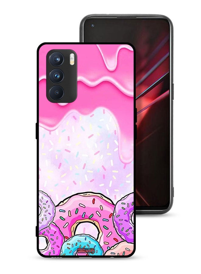 Tolwak Oppo K9 Pro Protective Case Cover Donut Colors - Image 1