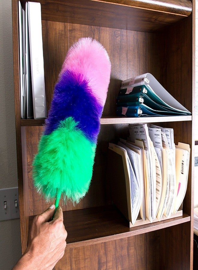 SCC Kitchen + Home Large Static Duster - 27" Inch Electrostatic Feather Duster attracts dust Like a Magnet! - Assorted Colors Will Ship - Image 4