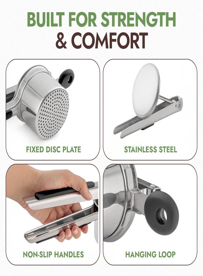 Havenity Large 15oz Potato Ricer, Heavy Duty Stainless Steel Ricer for Mashed Potatoes - Mashed Potato Masher, Baby Food Masher, Durable Kitchen Tool, Potato Press, Easy to Use Kitchen Gadget, Fixed Disc - Image 4