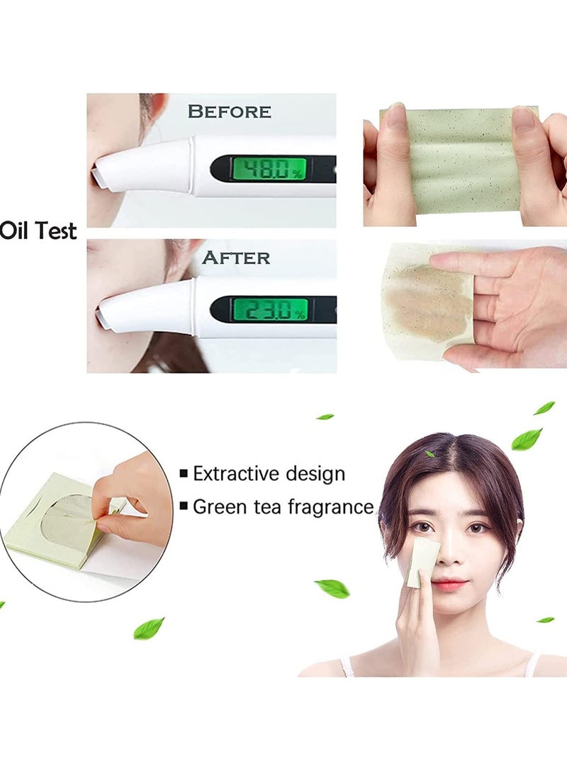 Facial Oil Blotting Paper 600 PCS Natural  Absorbing Tissues Sheets Soft Control Papers for Men and Women for Skin Care - Image 4
