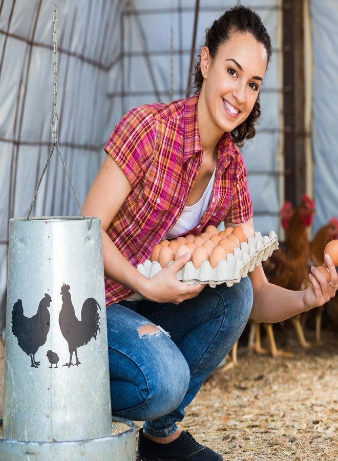 Keluna Farmhouse Chicken Stencils - 15 Pcs Farm Stencil Set for Wood Crafts, Farmhouse Chicken Rooster Stencil - Image 4