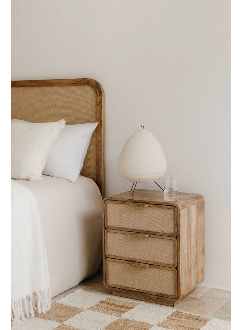 أرتيسانيا - المنزل والمعيشة طاولة سرير مستطيلة من أبرامز (50 × 35 سم) - Image 1