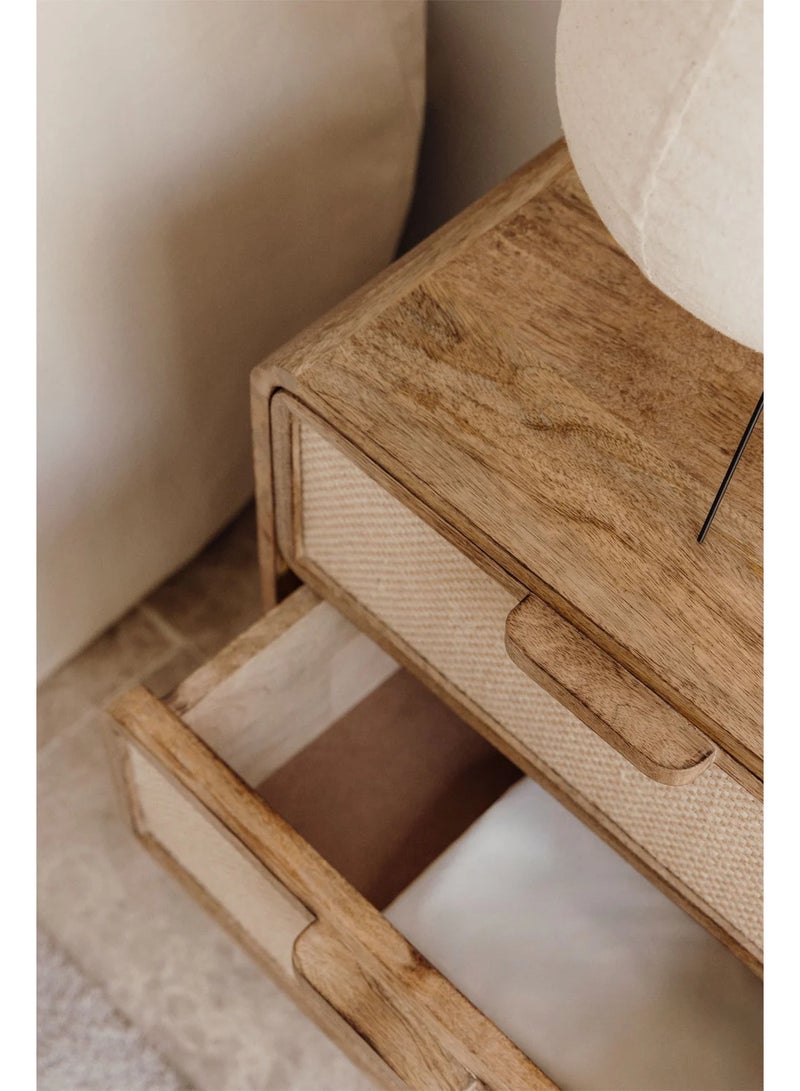 أرتيسانيا - المنزل والمعيشة طاولة سرير مستطيلة من أبرامز (50 × 35 سم) - Image 2