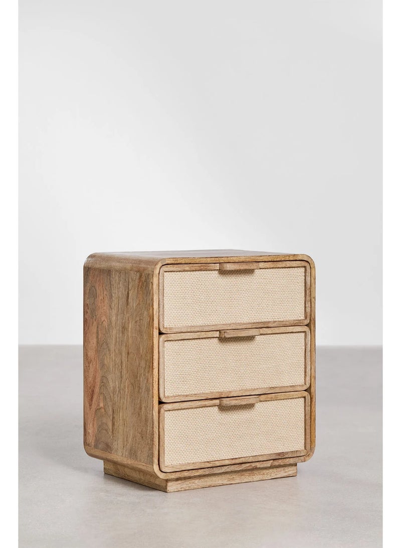 أرتيسانيا - المنزل والمعيشة طاولة سرير مستطيلة من أبرامز (50 × 35 سم) - Image 3