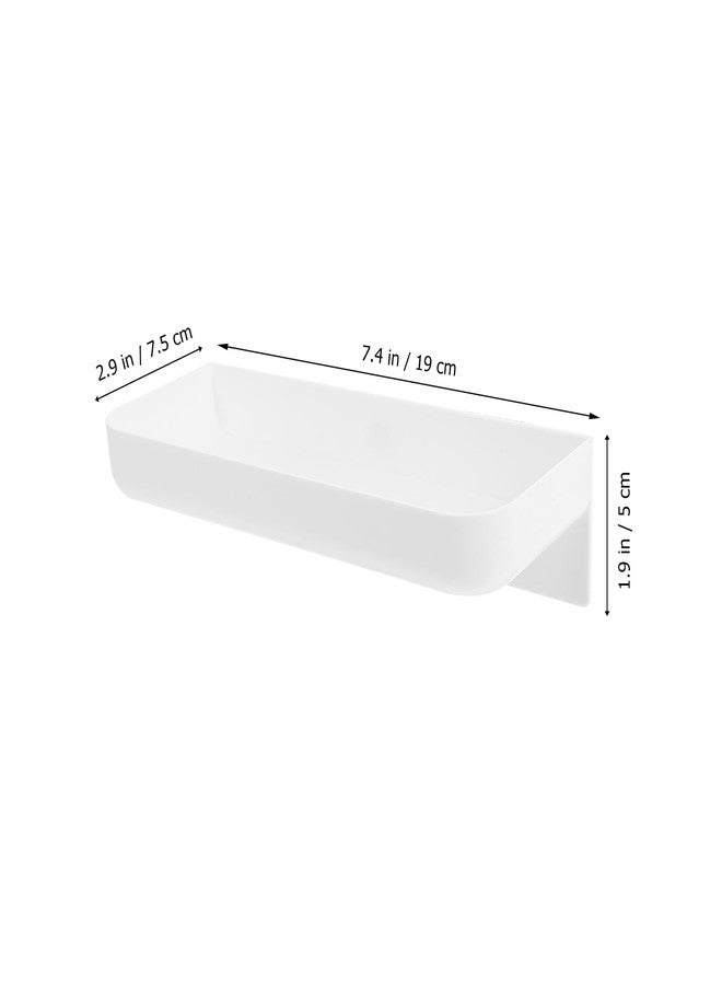 PRETYZOOM Wall Mounted Storage Rack 2-Pack Self-Adhesive Floating Shelves for Kitchen and Bathroom Organization No Drill Small Organizer Wall Mount Ideal for Under Sink and Spice Storage - Image 4