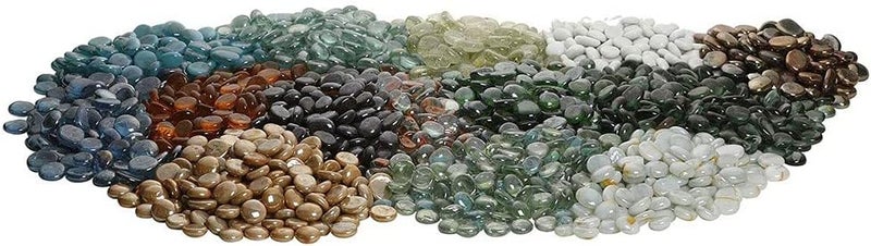 OhhSome 500GM Pebbles Stone for Glass Filler, vase Fillers and Home Garden Décor Polished Round Marble Pebbles (STONE-51-[500GM]TRANS|GLASS|MIX|10738OB$) - Image 2
