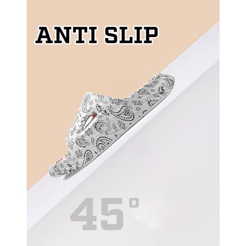 LOTUSTAR Cloud Slides for Women Men Cool Pillow Slippers Non-Slip Shower Bath Platform Foam Sandals for Indoor Outdoor House Pool (Black,10.5-11.5 Women/9.5-10.5 Men,Women,10.5,11.5,Men,9.5,10.5) - Image 5