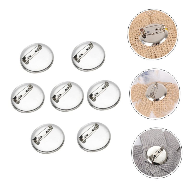 100 Pcs DIY Jewelry Making Brooch Clasps Pin Craft Pins Silver Tone - Image 4