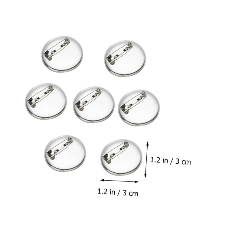 100 Pcs DIY Jewelry Making Brooch Clasps Pin Craft Pins Silver Tone - Image 3