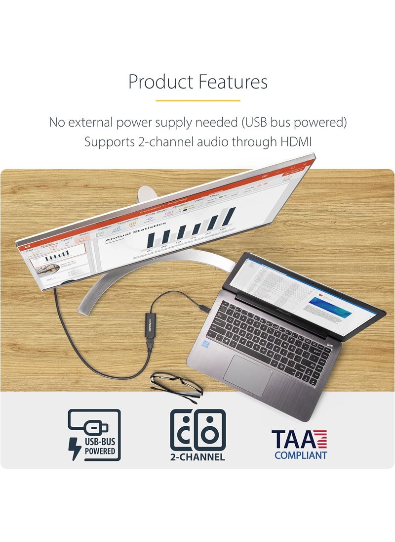 StarTech StarTechcom USB 30 to HDMI Adapter USB to HDMI Monitor Converter for Windows 1080P TAA no support for macOSChromeOSLinux  - Image 5