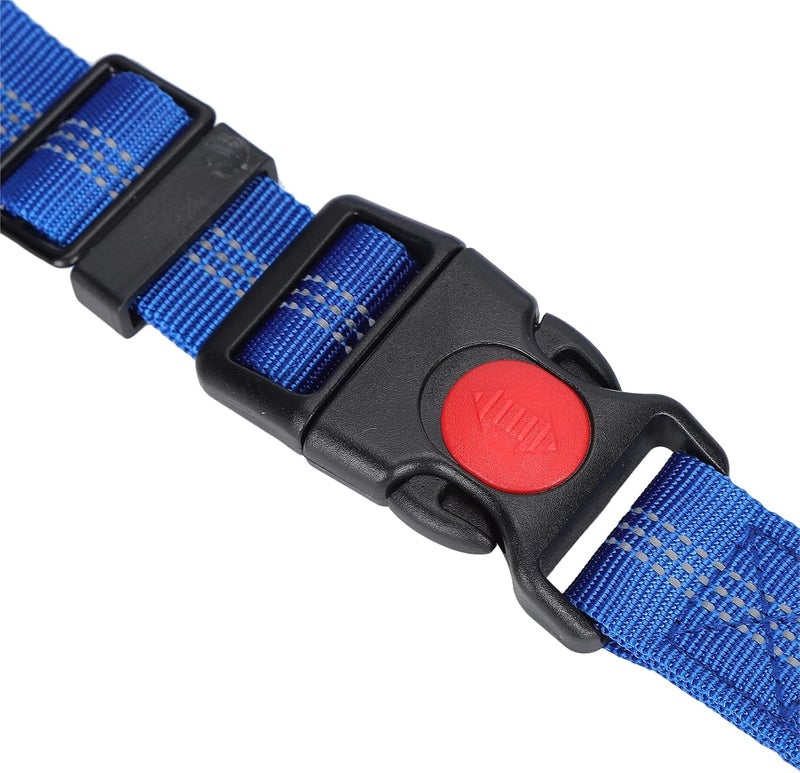 Pet Adjustable Headrest Seat Belt, Nylon Reflective Safety Strap for Dogs, Black - Durable Material, Rotatable Snap Buckle, Suitable for Various Dog Sizes (Blue) - Image 4