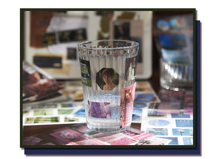 DEOXY Pack of 5 Book Paper Magazine Material Stickers This Letter in The Wind Series Creative Decoration Stickers (DX-007) - Image 5