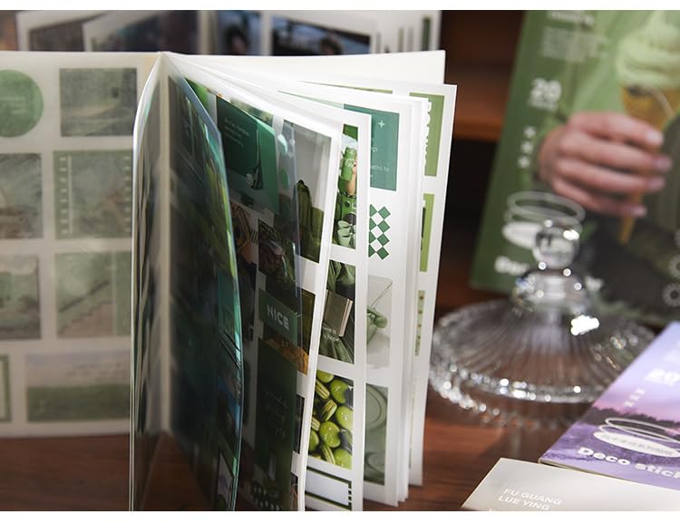 DEOXY Pack of 5 Book Paper Magazine Material Stickers This Letter in The Wind Series Creative Decoration Stickers (DX-007) - Image 4