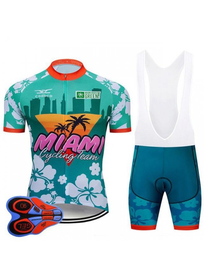 KUYING GR New Summer Outdoor Sunscreen Moisture Absorption Quick Drying Bicycle Women's Cycling Clothing Set  - Image 1