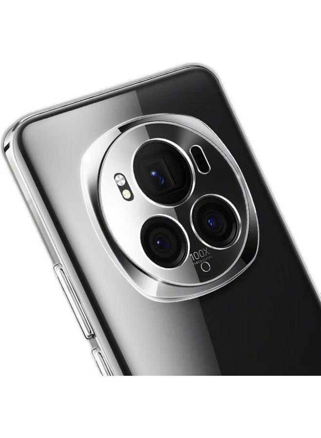 Freeson Compatible With Honor Magic6 Pro Phone Case, Slim Full Protection Shockproof Clear Tpu Soft Shell (With Ring Holder And Lanyard), Transparent - Image 1