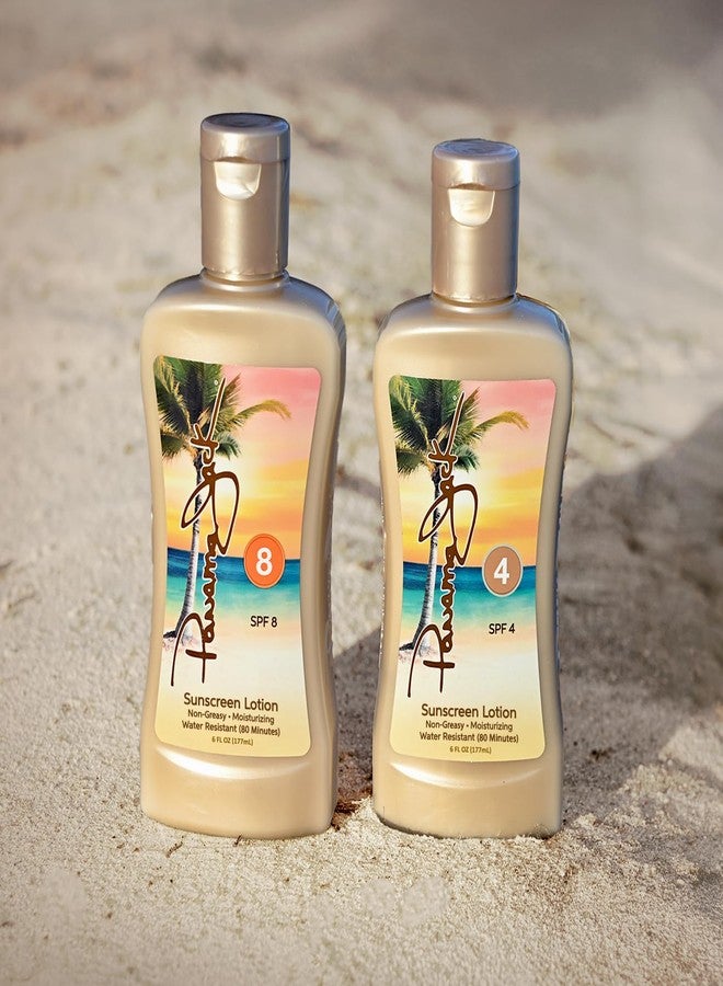 Panama Jack Sunseeker Set - Travel Sunscreen Tanning Lotion SPF 4 & 8 Suntan Sun Care Pack - Image 1