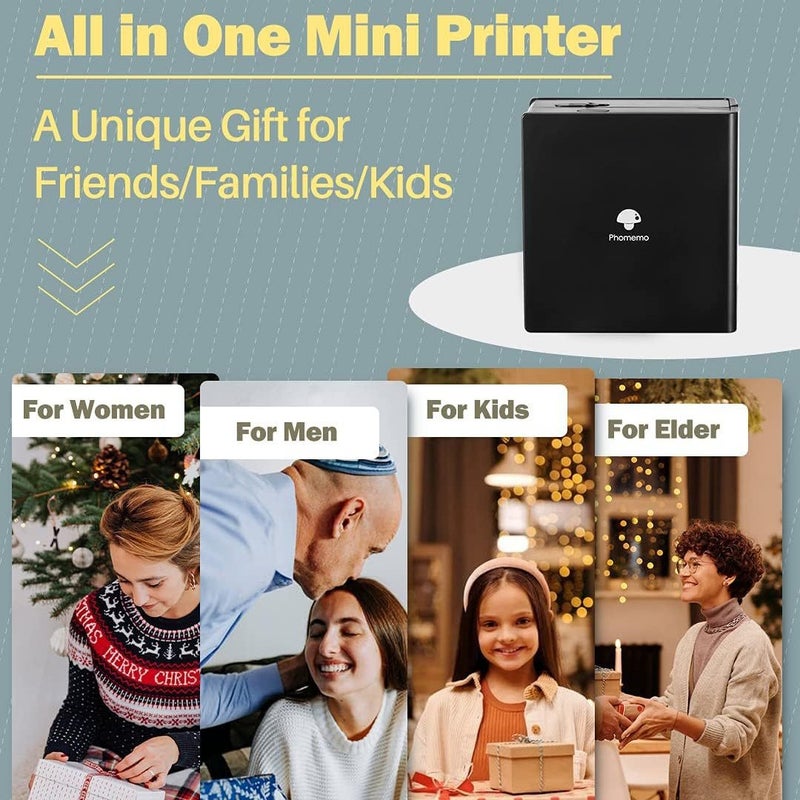 Mini Printer Small Home Pagemo M02 Mobile Phone Po Sticker Thermal Label Printer - Image 4