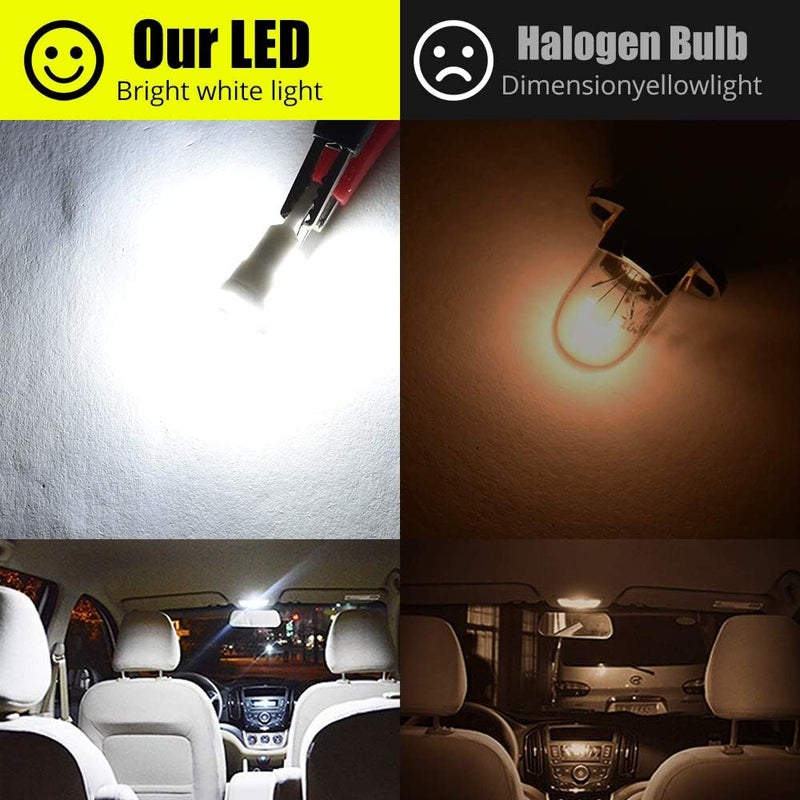 YEERON T10 LED Bulbs 10-Pack - Super Bright White 6000K - Image 5