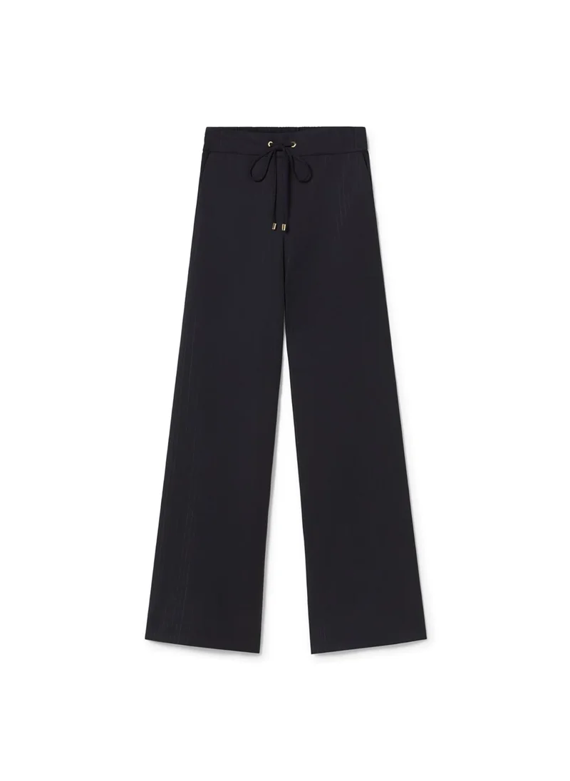 Lola Casademunt Straight Trousers with Pinstripe Elastic